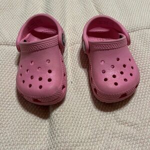 Crocs Hot Pink size 4 Toddler EUC